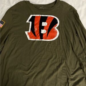 Nike Cincinnati Bengals T-Shirt Men’s 3XL Green Patriotic Lightweight